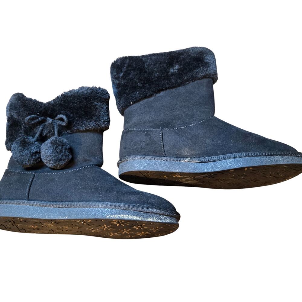 Thermalbots 4 Black Girl's Insulated Faux Fur Lined Boots Shoes Child's Kid's